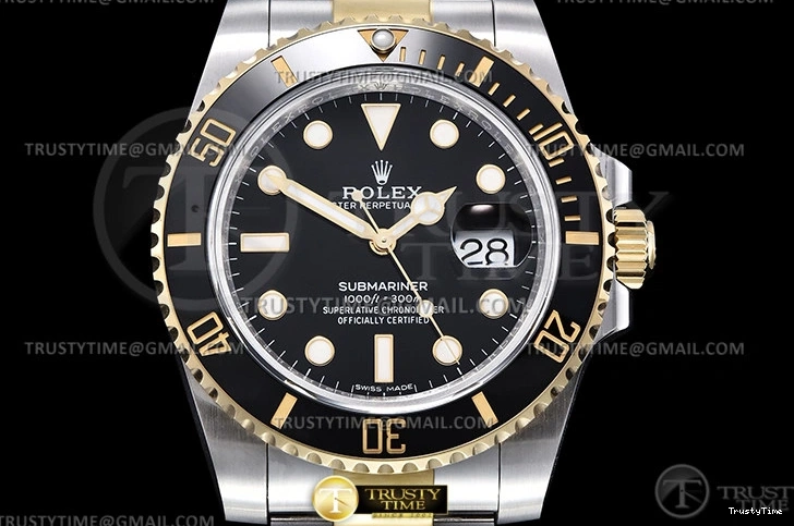 0415 Submariner 116613LN 904L YG SS Black GMF V2 VR DailyWear 1089